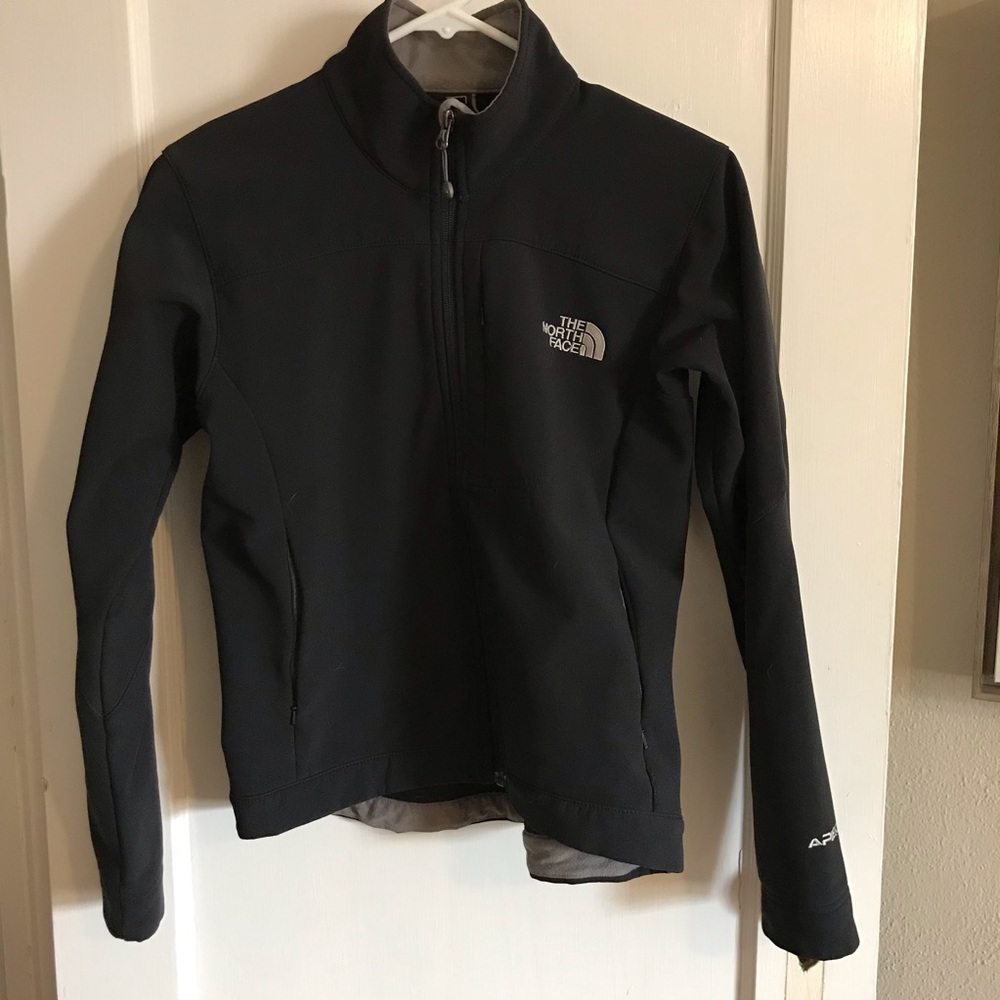 Neoprene north face black apex jacket, M
